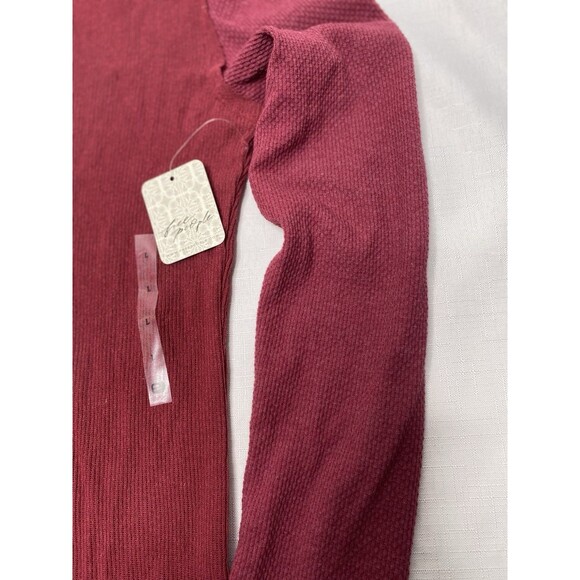 NWT FREE PEOPLE - We The Free - Freya Long Sleeve Mock Neck Thermal Top - Picture 4 of 13
